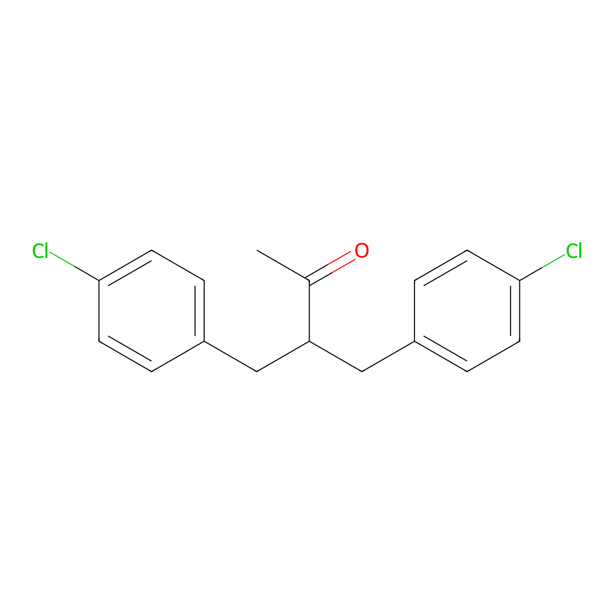 4-(4-Chlorophenyl)-3-[(4-chlorophenyl)methyl]butan-2-one molecular structure, CAS 478257-61-3