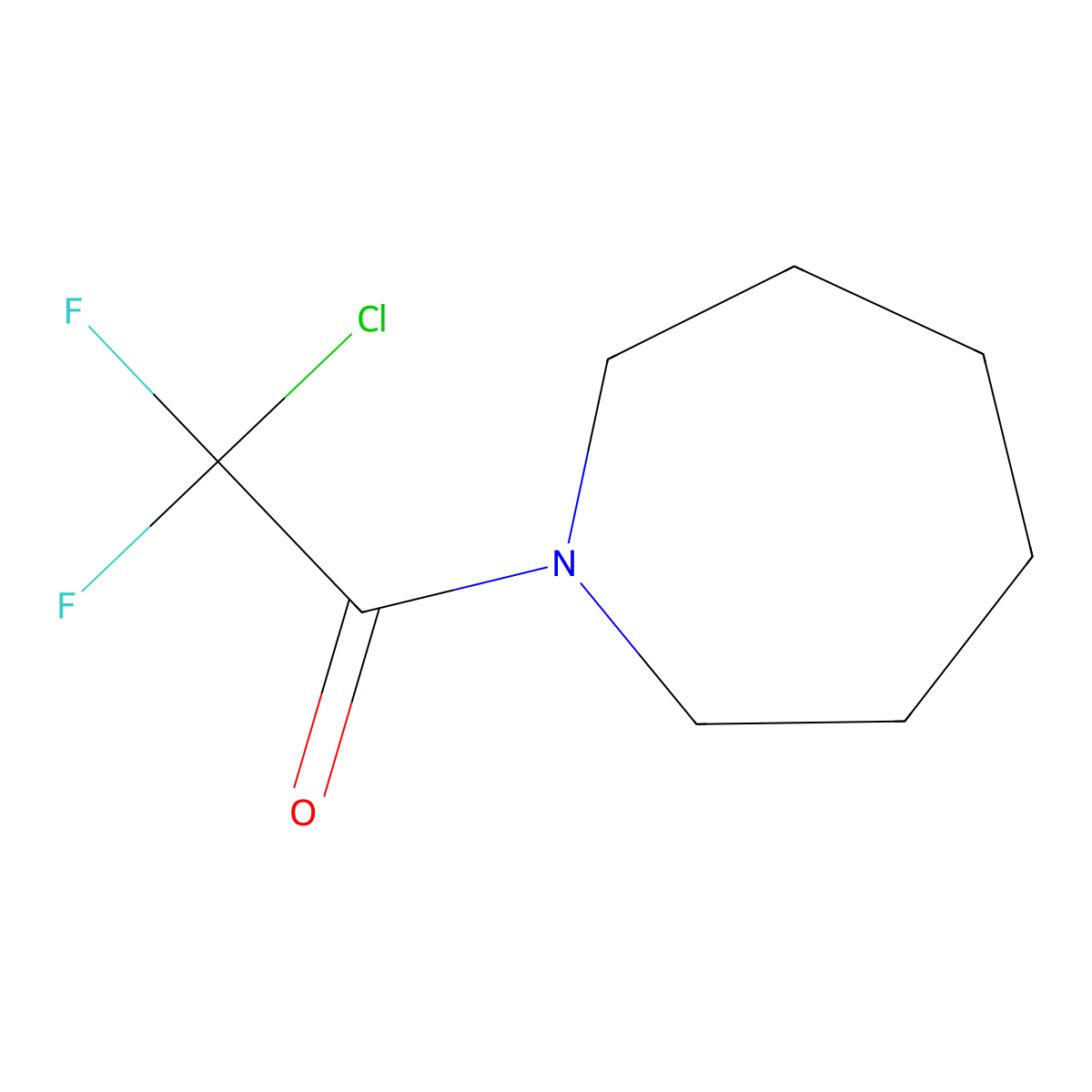 1-(1-Azepanyl)-2-chloro-2,2-difluoro-1-ethanone molecular structure, CAS 478258-69-4