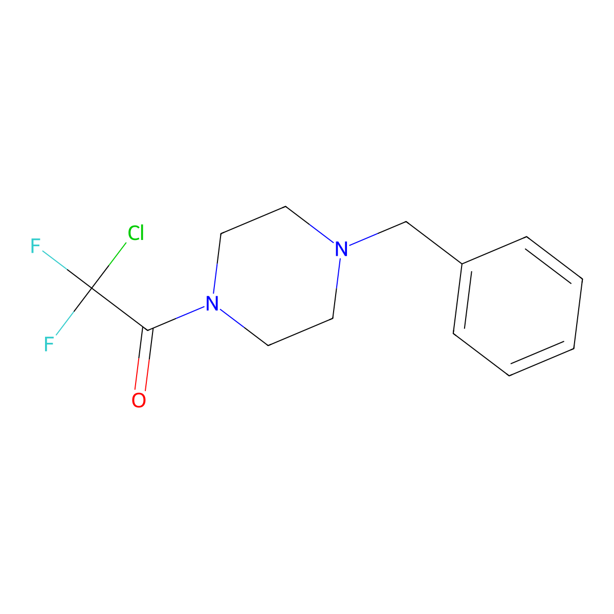 1-(4-Benzylpiperazino)-2-chloro-2,2-difluoro-1-ethanone molecular structure, CAS 478258-71-8
