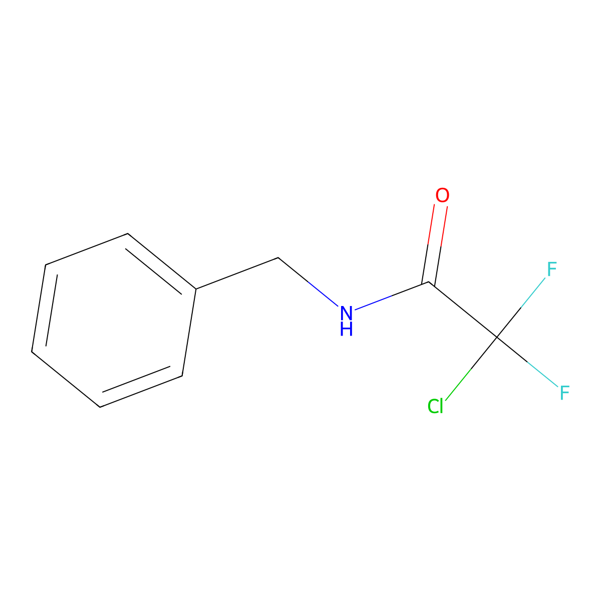 N-benzyl-2-chloro-2,2-difluoroacetamide molecular structure, CAS 478258-77-4