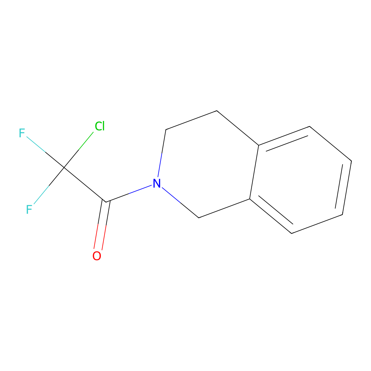 2-Chloro-1-(3,4-dihydroisoquinolin-2(1H)-yl)-2,2-difluoroethanone molecular structure, CAS 478258-78-5