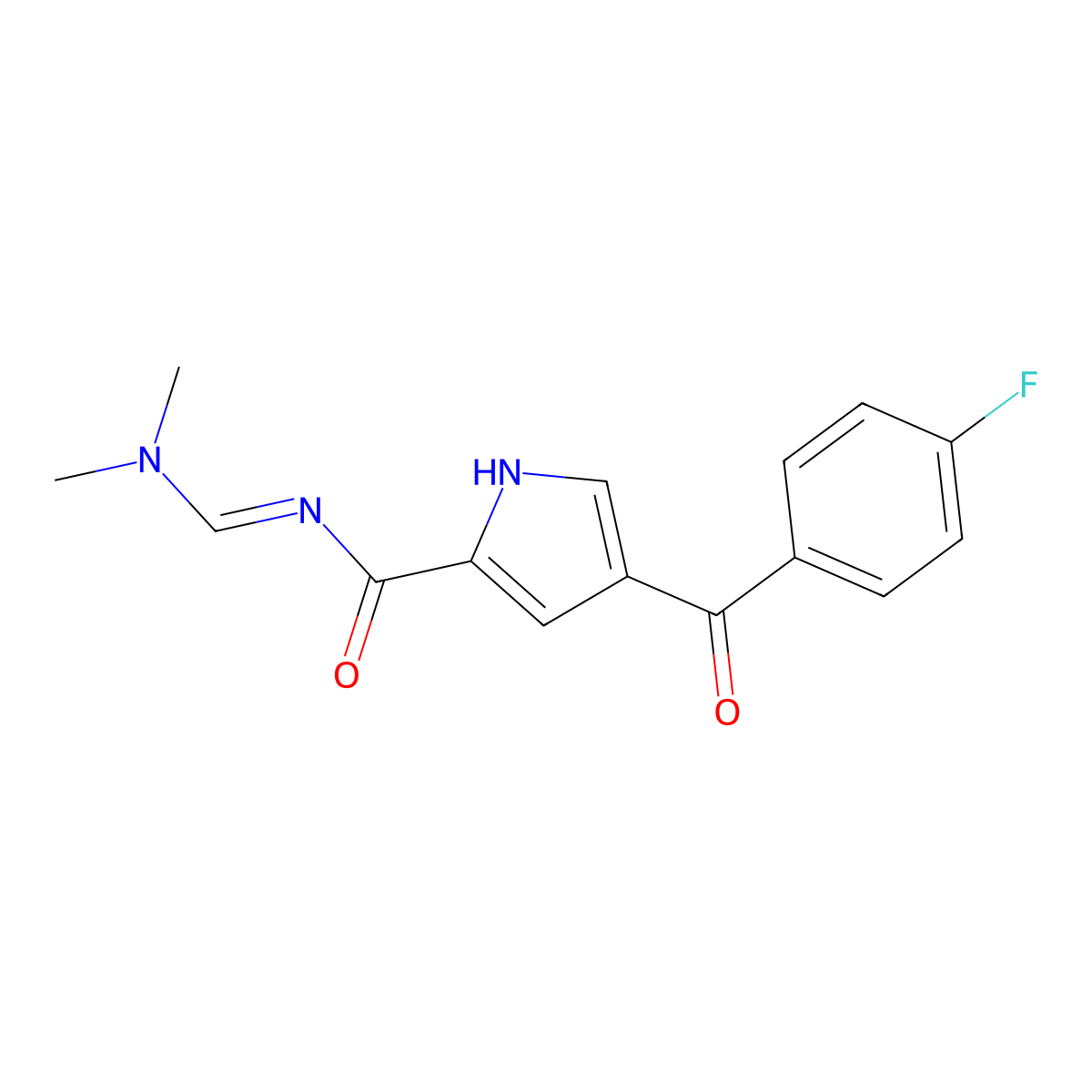 N-[(E)-(dimethylamino)methylidene]-4-(4-fluorobenzoyl)-1H-pyrrole-2-carboxamide molecular structure, CAS 478259-83-5