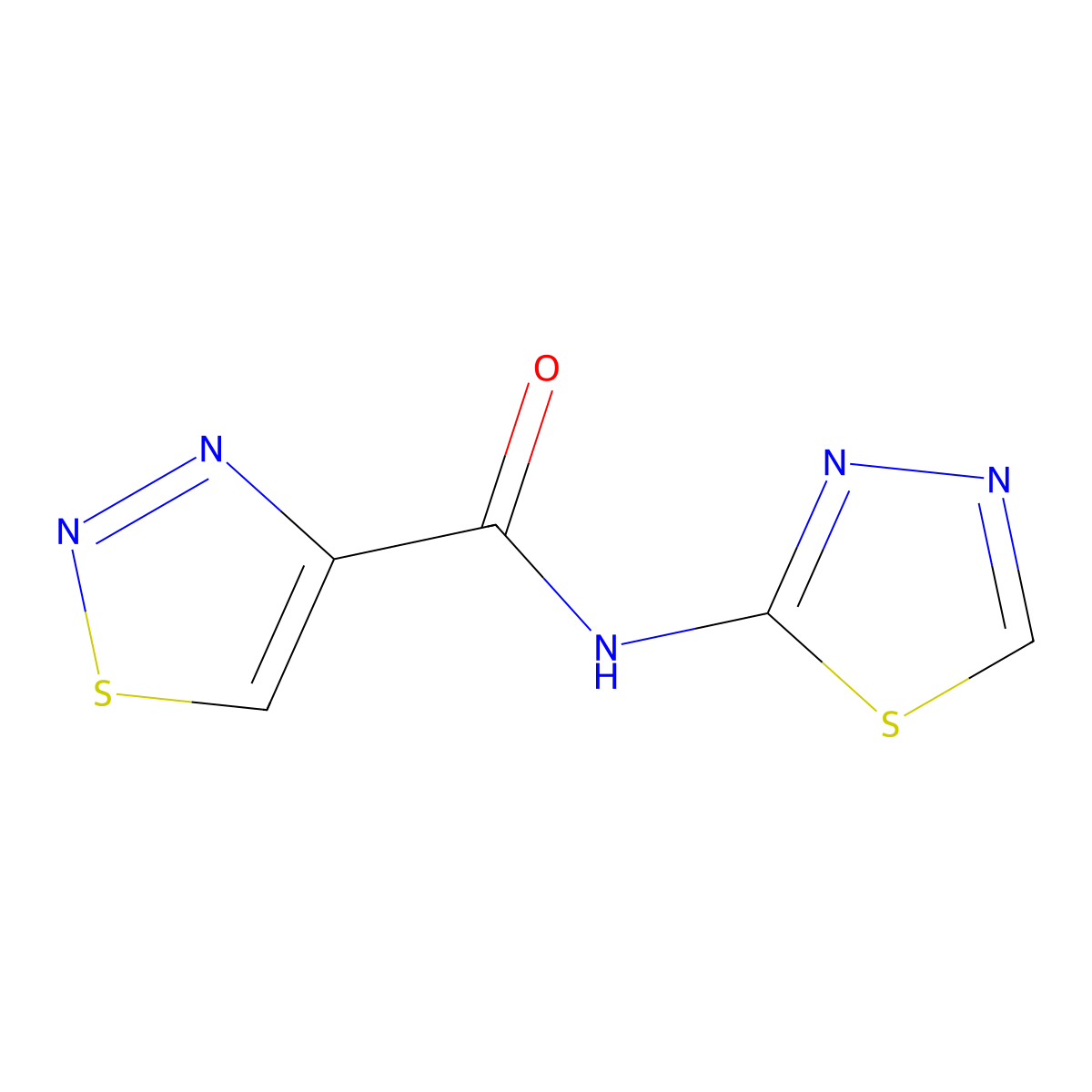 N-(1,3,4-thiadiazol-2-yl)-1,2,3-thiadiazole-4-carboxamide molecular structure, CAS 478261-71-1