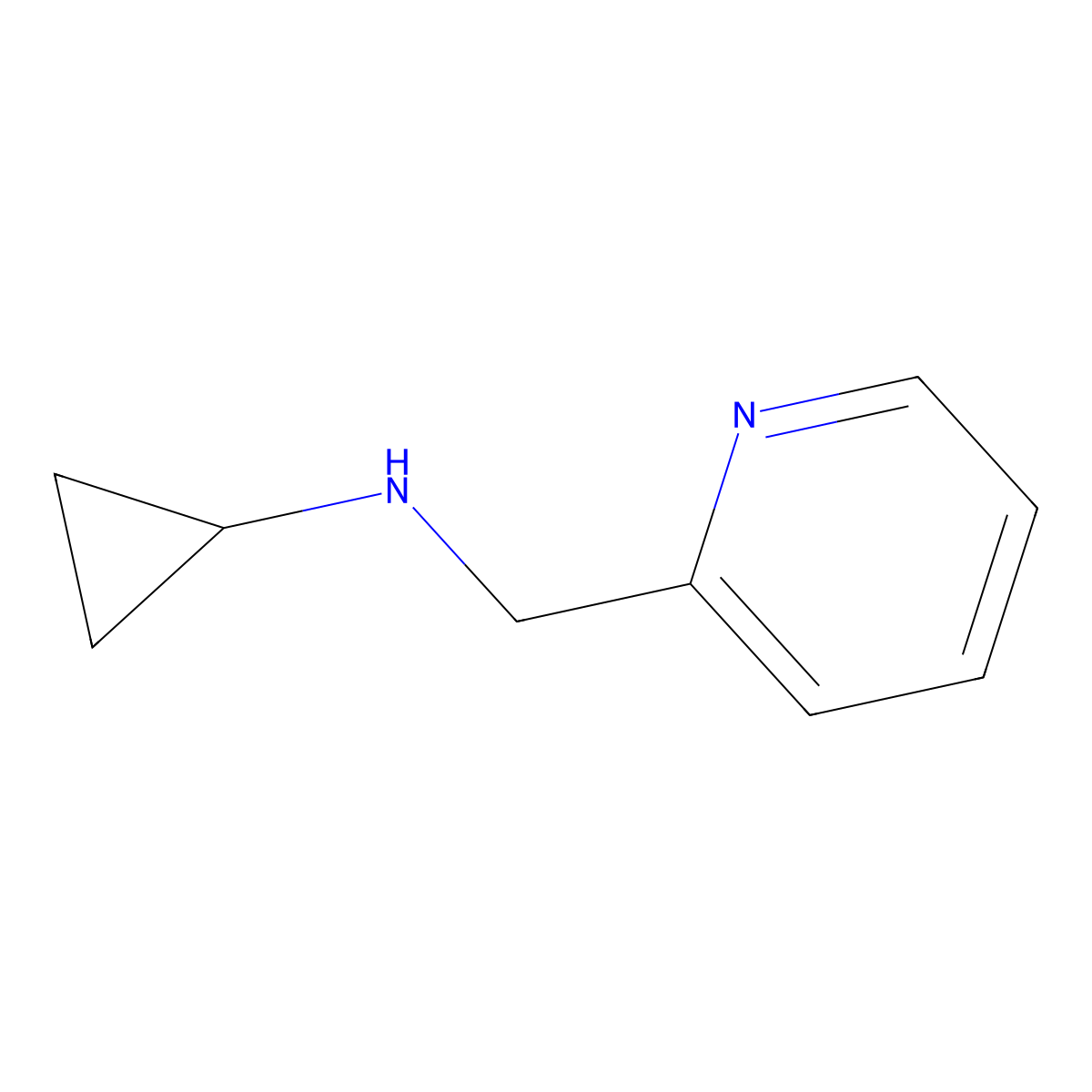N-((pyridin-2-yl)methyl)cyclopropanamine molecular structure, CAS 478263-93-3