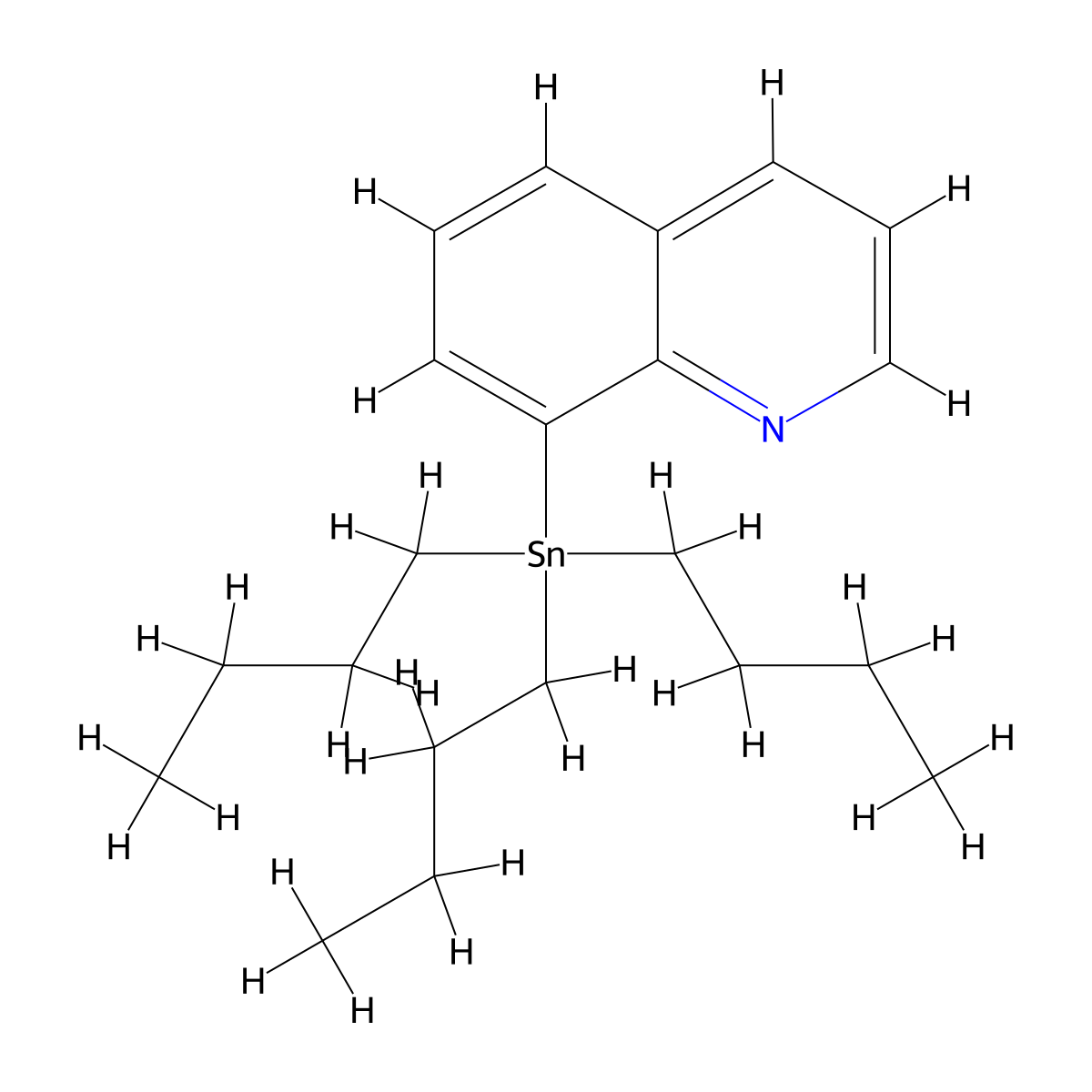 8-(Tributylstannyl)quinoline molecular structure, CAS 478282-21-2