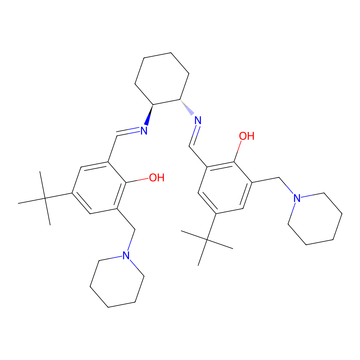 2,2-((1S,2S)-1,2-Cyclohexanediylbis((e molecular structure, CAS 478282-27-8