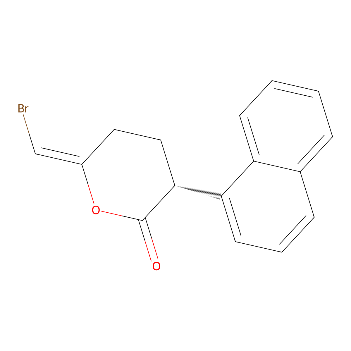 (R)-Bromoenol lactone molecular structure, CAS 478288-90-3