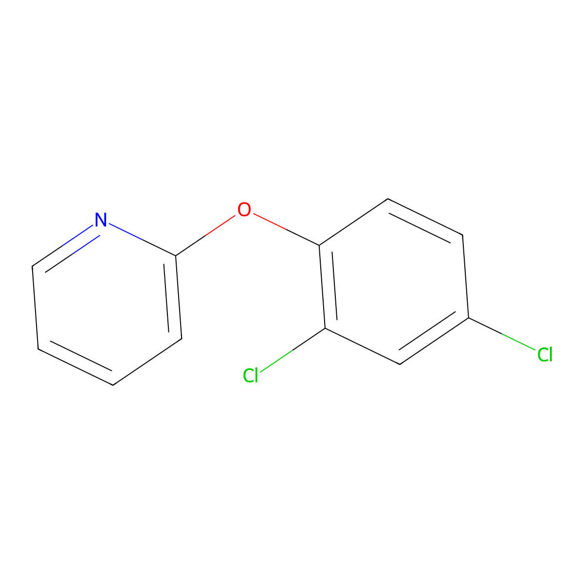 2-(2,4-Dichlorophenoxy)pyridine molecular structure, CAS 4783-79-3
