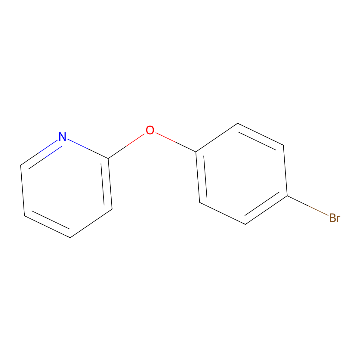2-(4-Bromophenoxy)pyridine molecular structure, CAS 4783-82-8