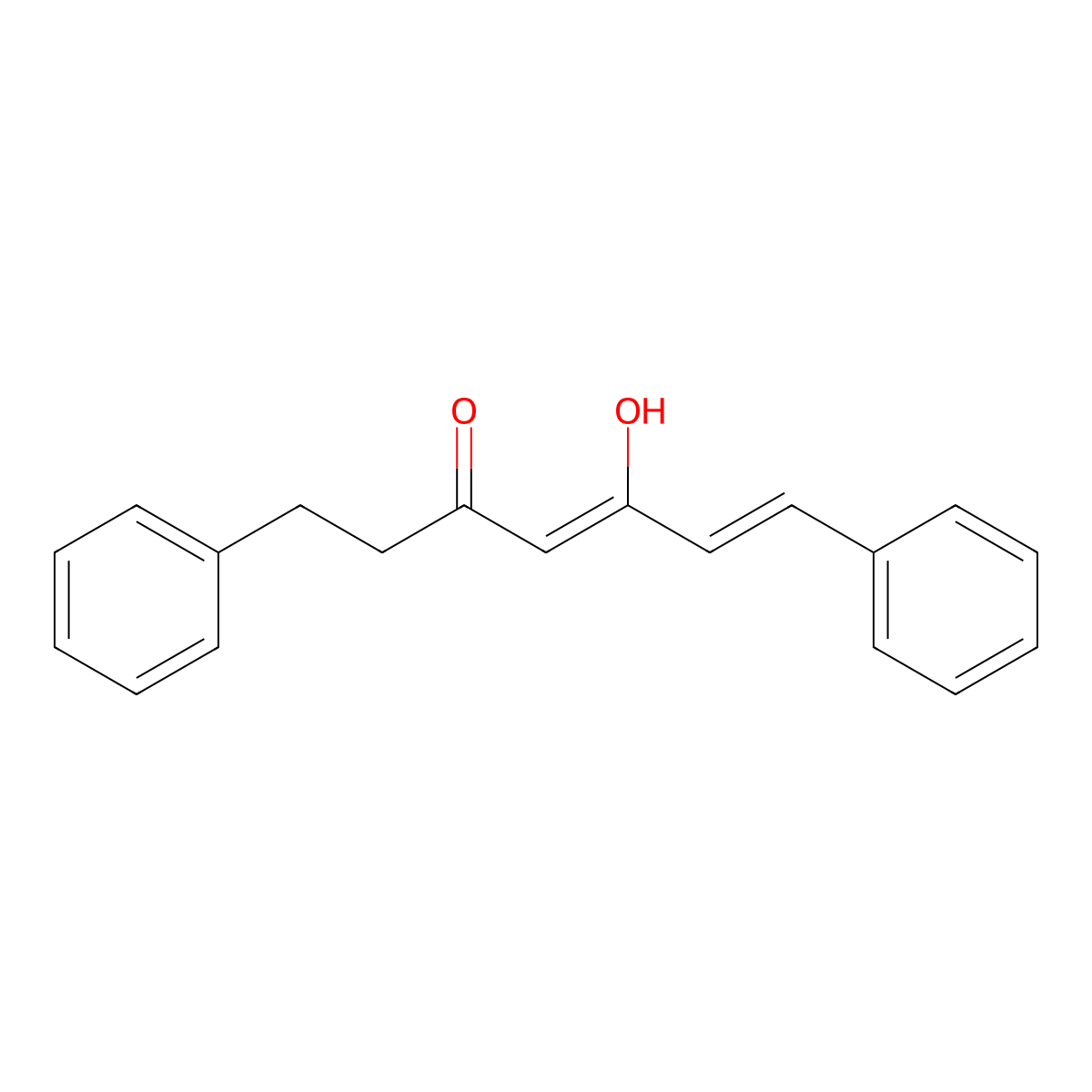 (4Z,6E)-5-Hydroxy-1,7-diphenylhepta-4,6-dien-3-one molecular structure, CAS 478313-96-1