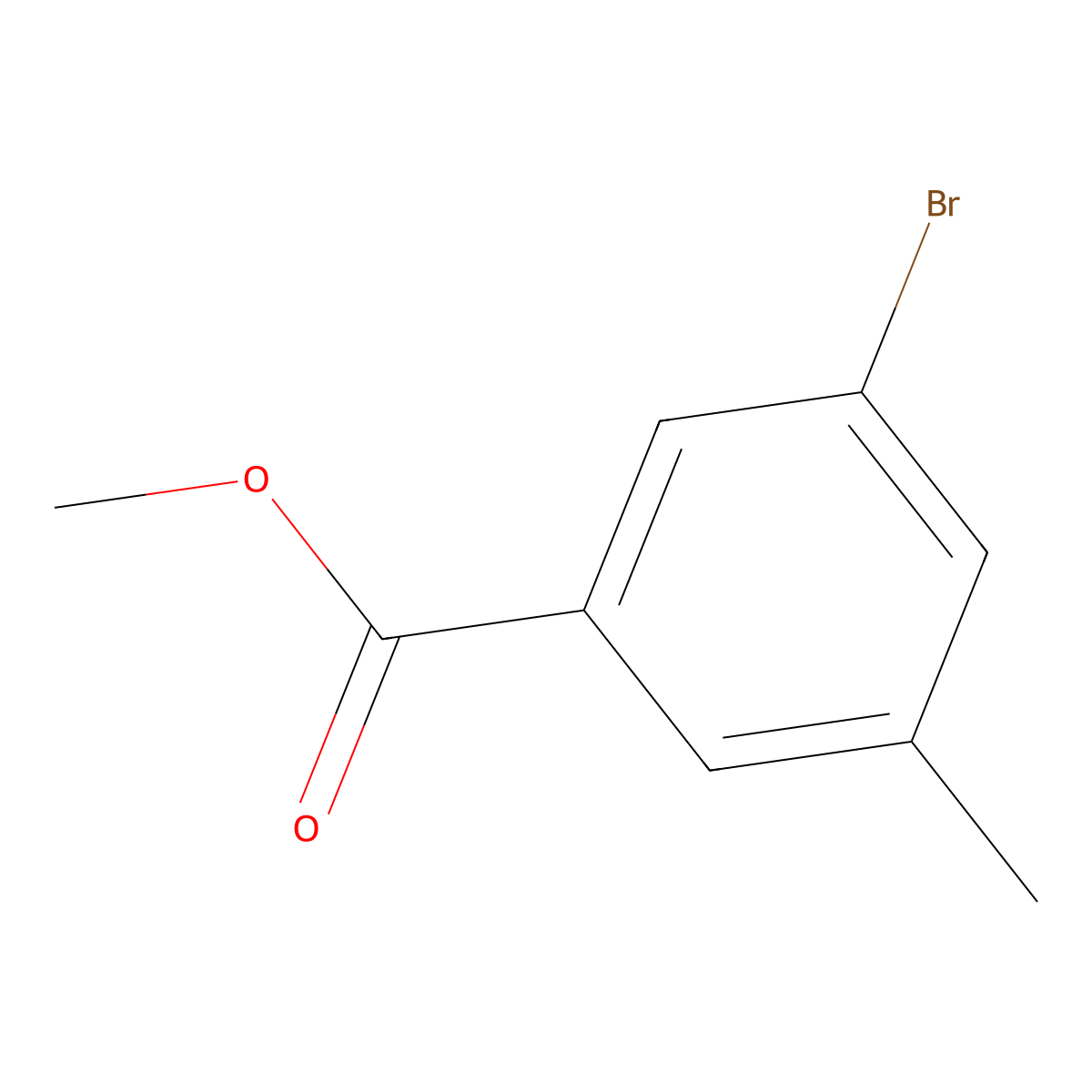 Methyl 3-bromo-5-methylbenzoate molecular structure, CAS 478375-40-5
