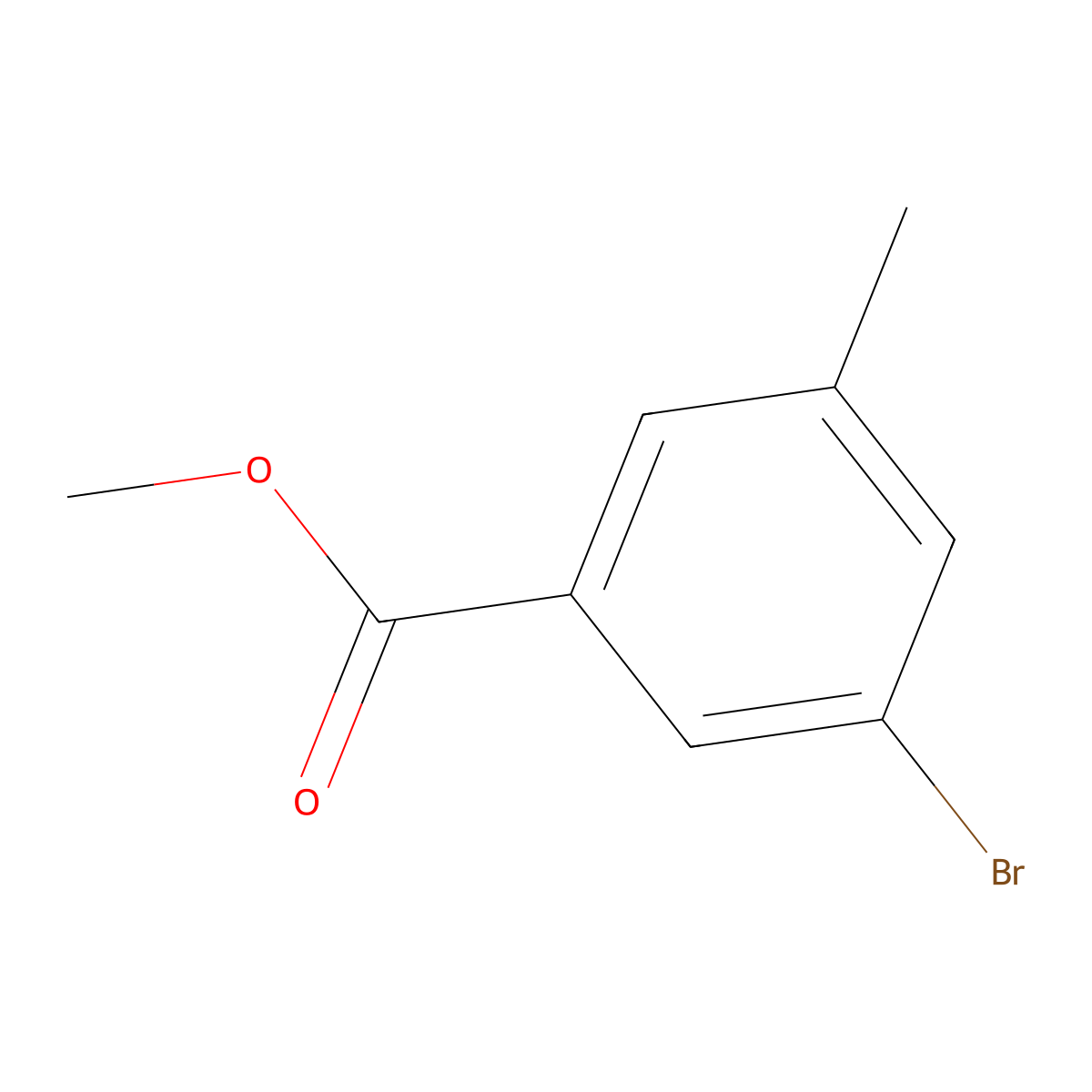 Methyl 3-bromo-5-methylbenzoate molecular structure, CAS 478375-40-5