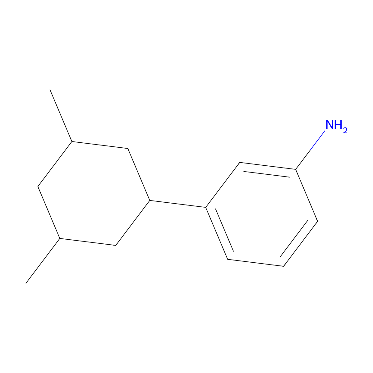 3-(3,5-Dimethylcyclohexyl)aniline molecular structure, CAS 478403-37-1