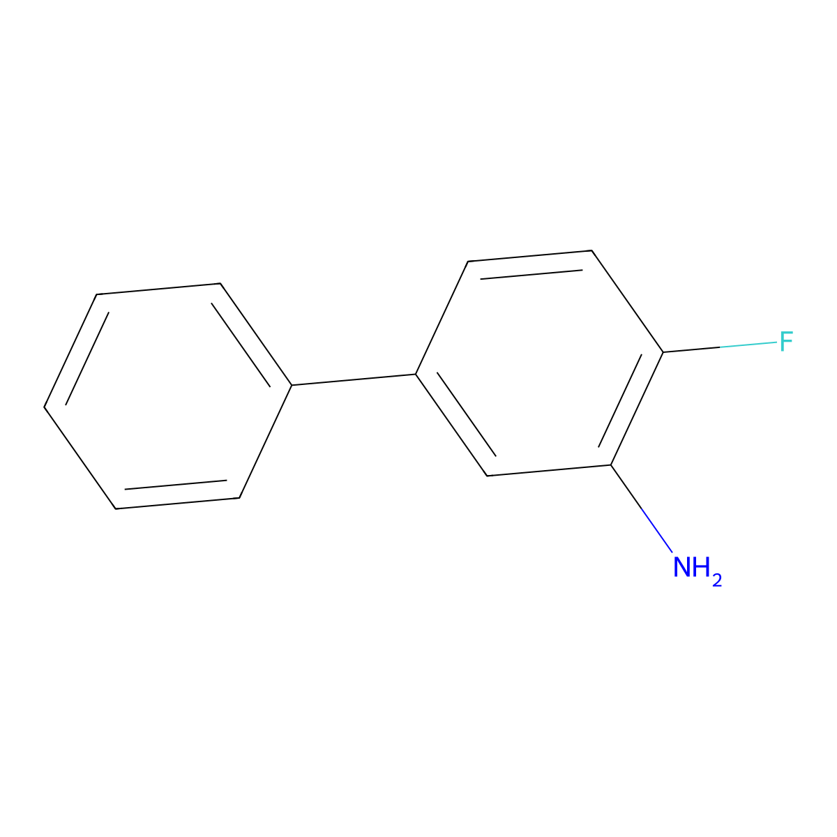 4-Fluoro-[1,1'-biphenyl]-3-amine molecular structure, CAS 478403-55-3