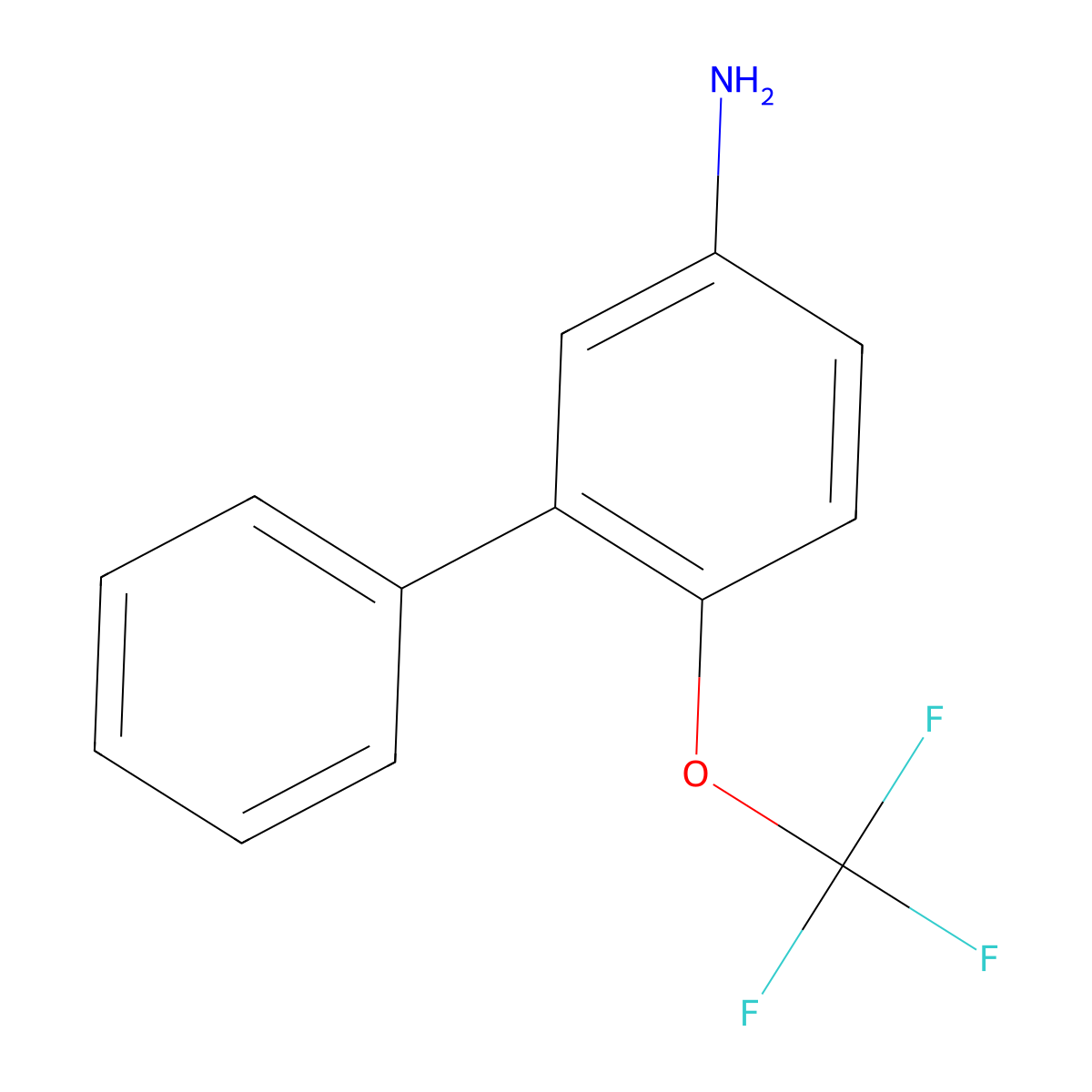 6-(Trifluoromethoxy)-[1,1'-biphenyl]-3-amine molecular structure, CAS 478403-58-6