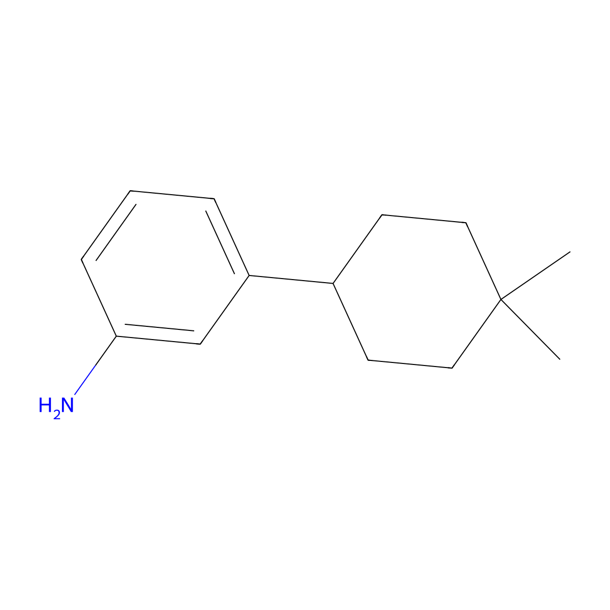 3-(4,4-Dimethylcyclohexyl)aniline molecular structure, CAS 478403-64-4