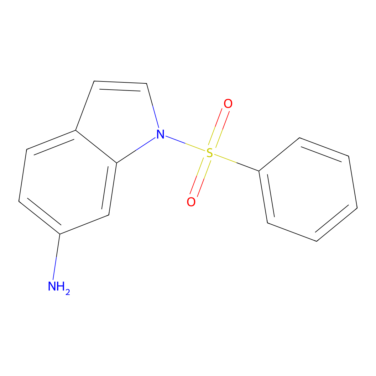 1-(Phenylsulfonyl)-1H-indol-6-amine molecular structure, CAS 478404-02-3