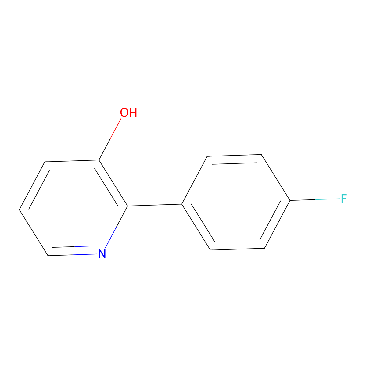 2-(4-Fluorophenyl)pyridin-3-ol molecular structure, CAS 478483-55-5