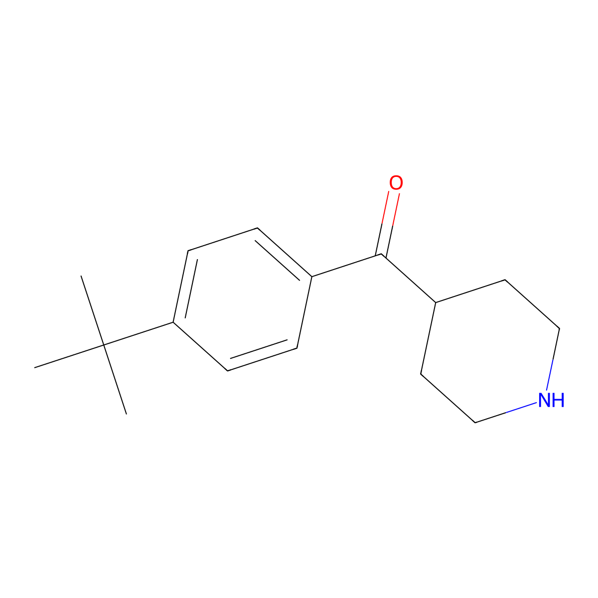 (4-(tert-Butyl)phenyl)(piperidin-4-yl)methanone molecular structure, CAS 478538-76-0