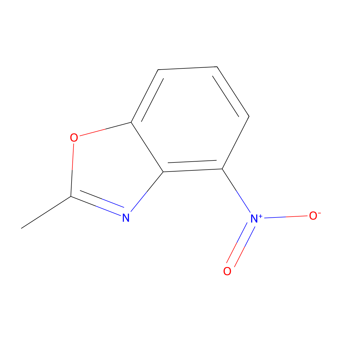 2-Methyl-4-nitro-1,3-benzoxazole molecular structure, CAS 478553-83-2