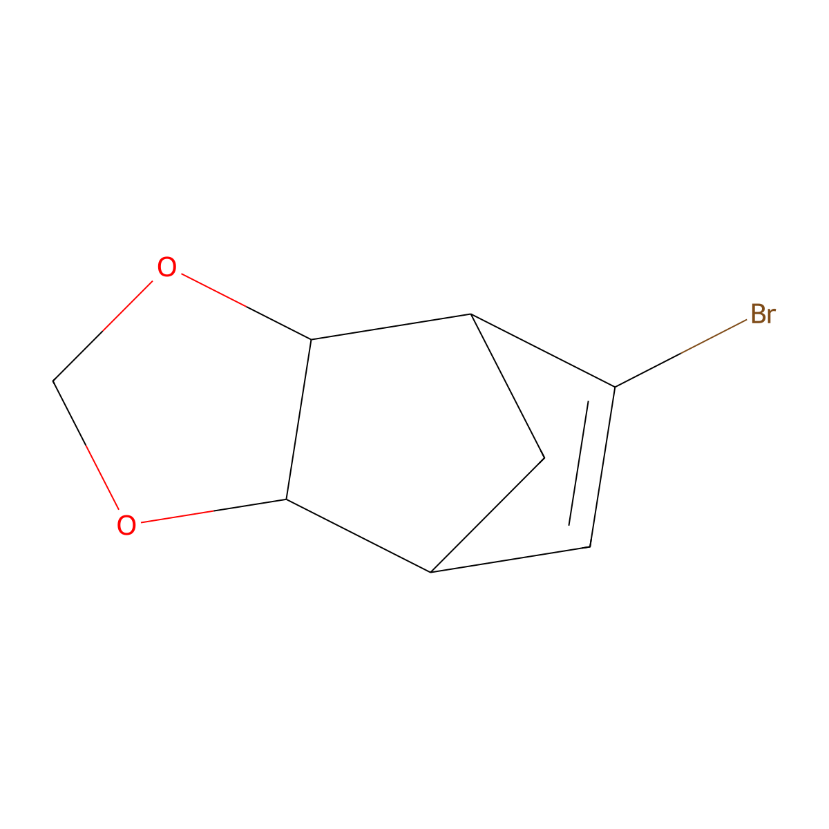 rac-(1R,2S,6R,7R)-8-bromo-3,5-dioxatricyclo(5.2.1.0,2,6)dec-8-ene molecular structure, CAS 478555-03-2
