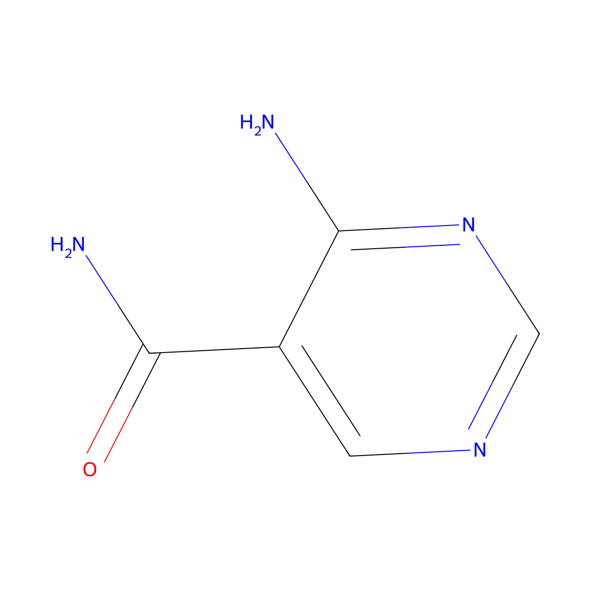 4-Amino-5-pyrimidinecarboxamide molecular structure, CAS 4786-51-0