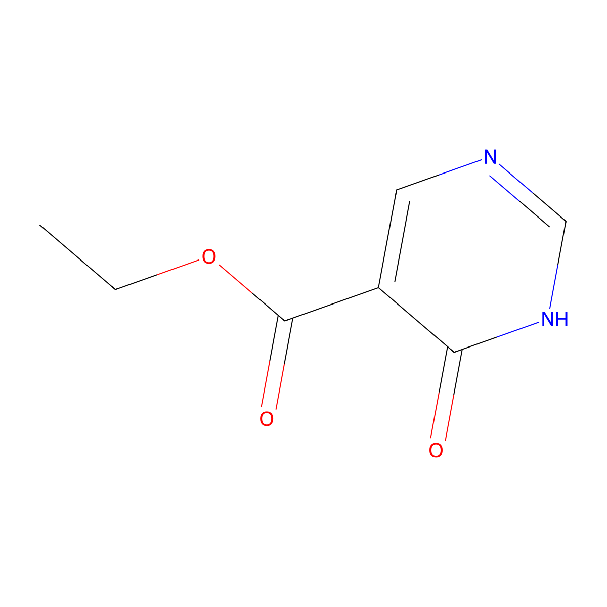 6-Oxo-1,6-dihydro-pyrimidine-5-carboxylic acid ethyl ester molecular structure, CAS 4786-52-1