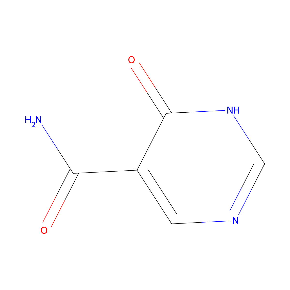 3,4-Dihydro-4-oxo-5-pyrimidinecarboxamide molecular structure, CAS 4786-53-2