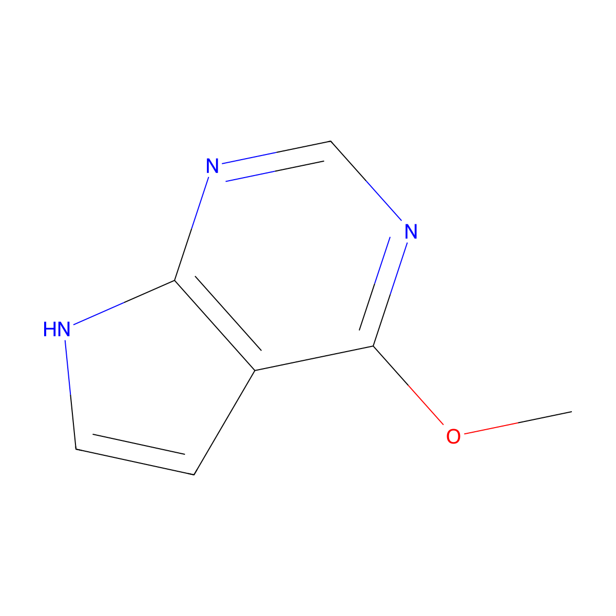 4-Methoxy-7h-pyrrolo[2,3-d]pyrimidine molecular structure, CAS 4786-76-9