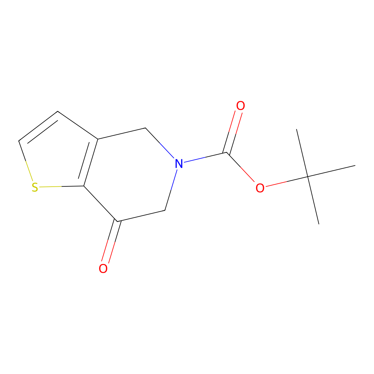 tert-Butyl 7-oxo-6,7-dihydrothieno[3,2-c]pyridine-5(4H)-carboxylate molecular structure, CAS 478628-26-1