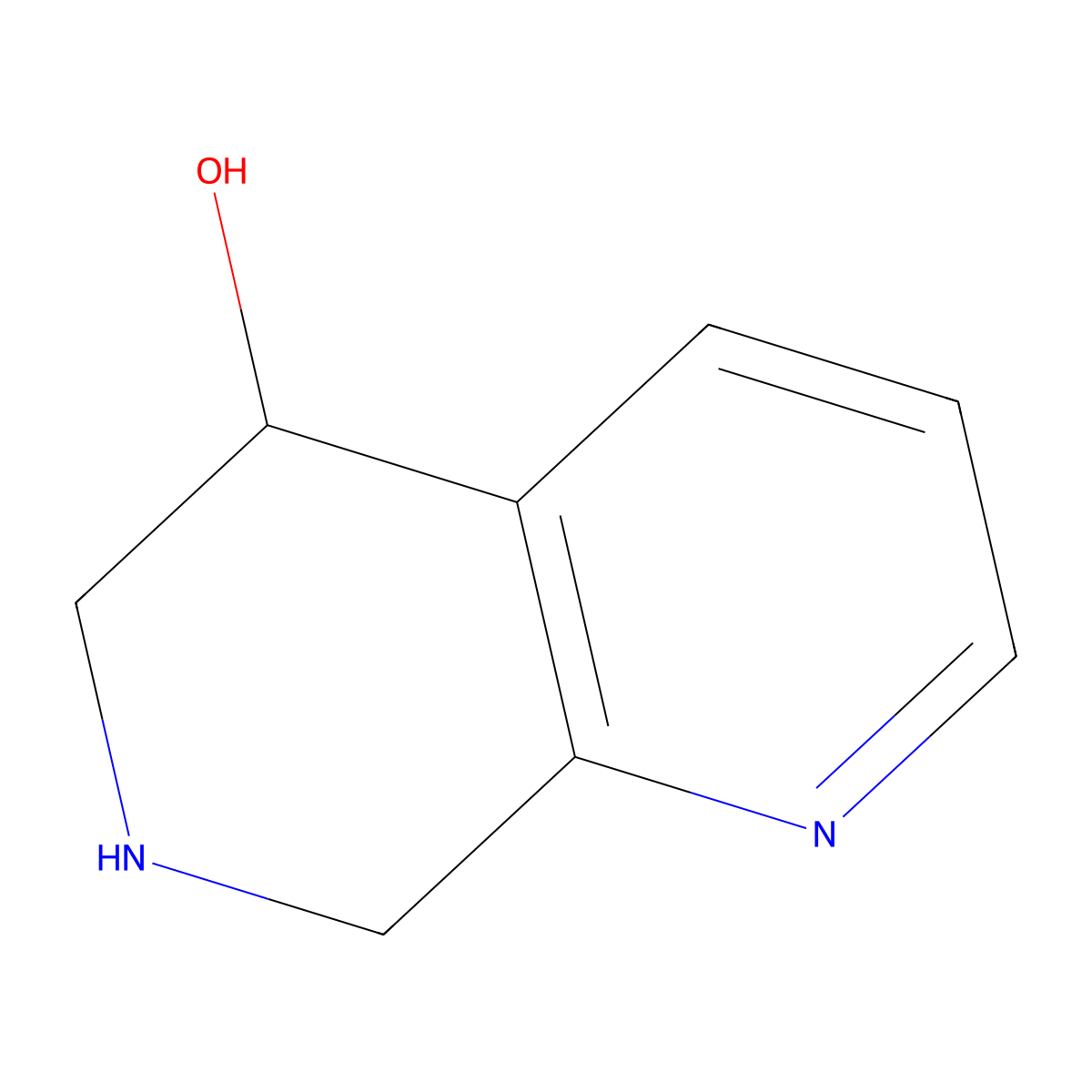 5,6,7,8-Tetrahydro-1,7-naphthyridin-5-ol molecular structure, CAS 478628-40-9