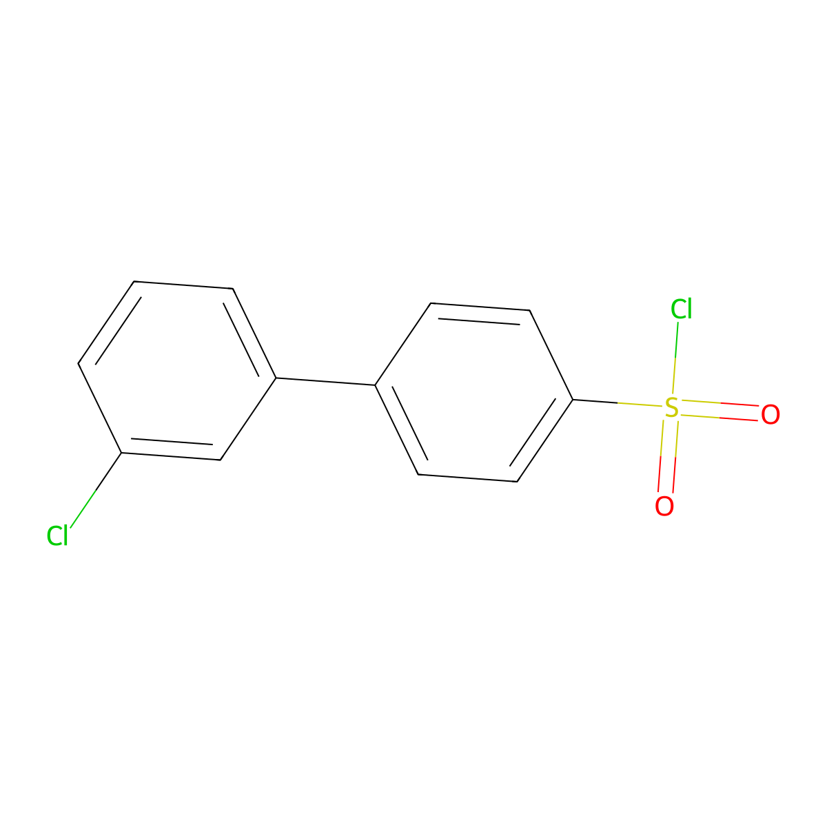 3'-Chloro[1,1'-biphenyl]-4-sulfonyl chloride molecular structure, CAS 478647-00-6
