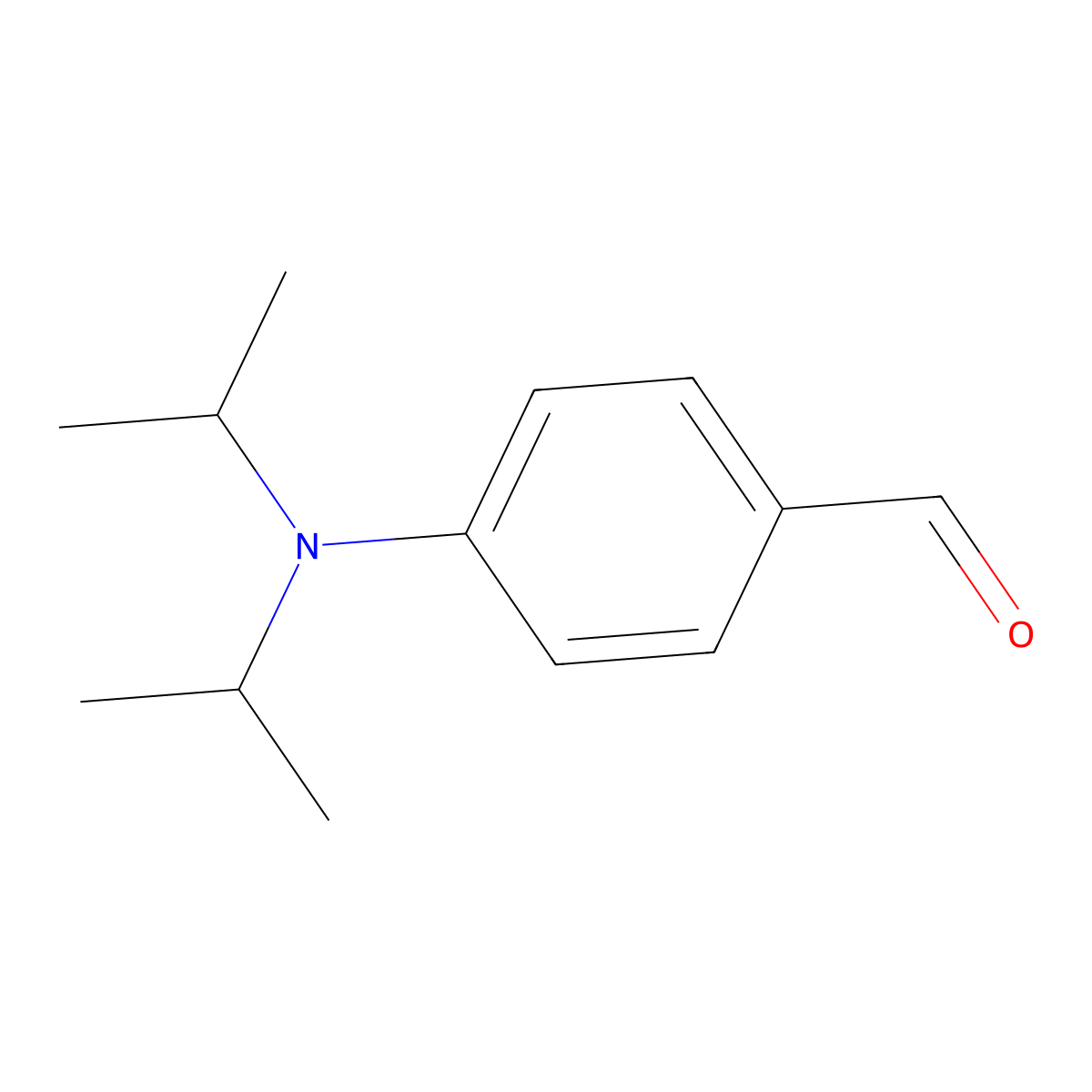 4-(Diisopropylamino)benzaldehyde molecular structure, CAS 478682-37-0