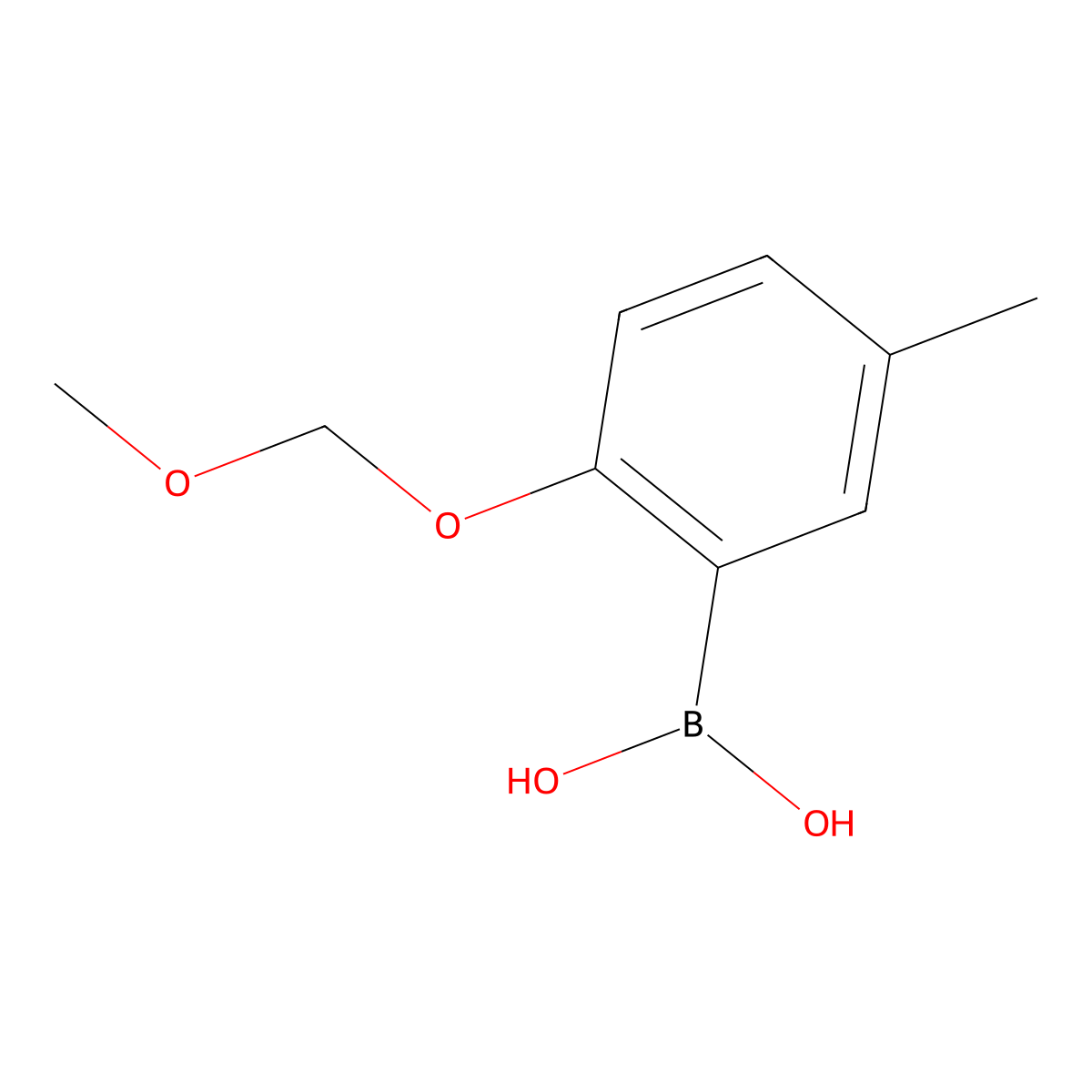 2-(Methoxymethoxy)-5-methylphenylboronic acid molecular structure, CAS 478685-71-1