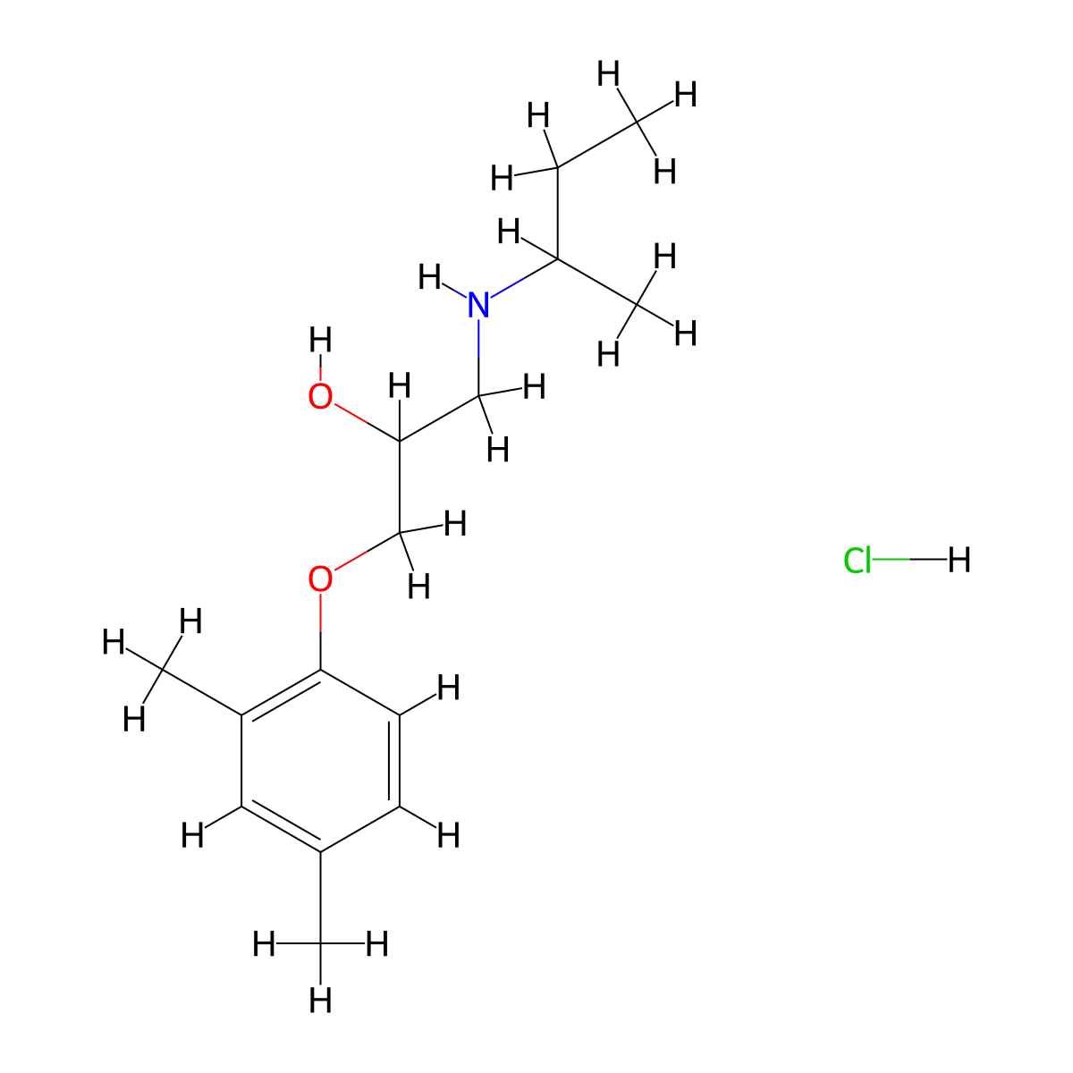 1-(Sec-butylamino)-3-(2,4-dimethylphenoxy)propan-2-ol hydrochloride molecular structure, CAS 478784-99-5