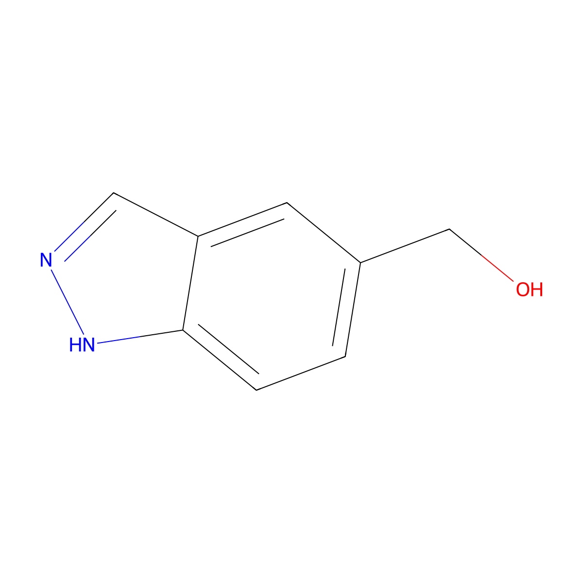 (1H-indazol-5-yl)methanol molecular structure, CAS 478828-52-3