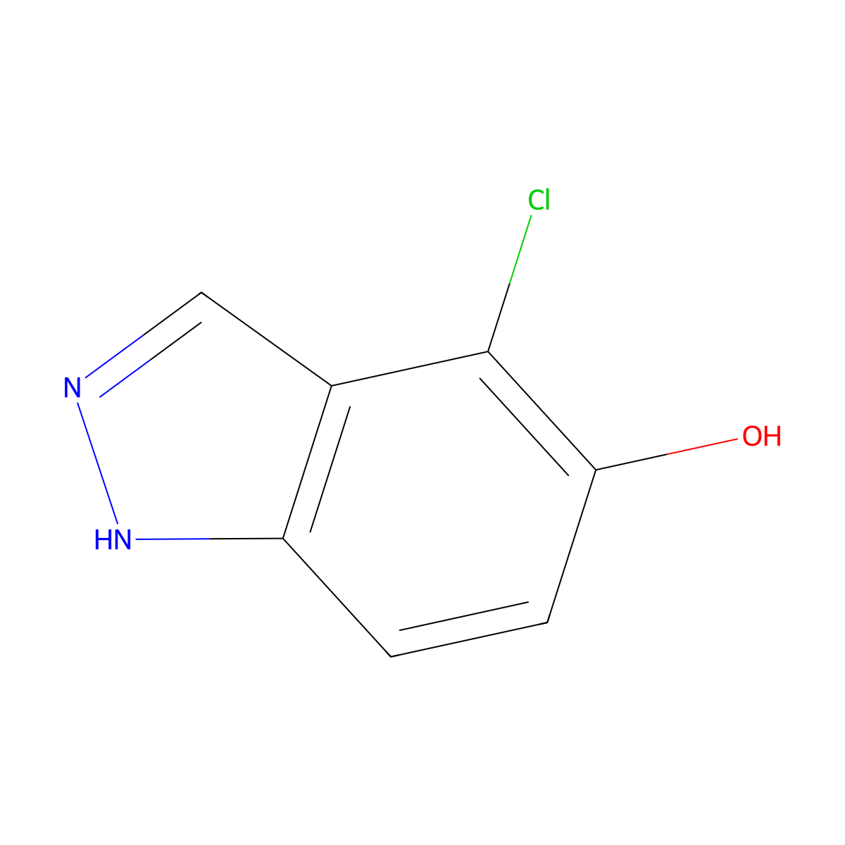 4-Chloro-1H-indazol-5-ol molecular structure, CAS 478834-25-2
