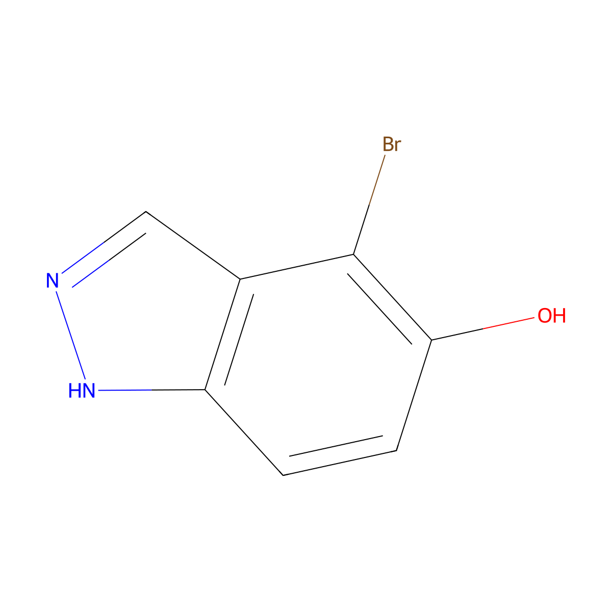 4-bromo-1H-indazol-5-ol molecular structure, CAS 478838-52-7