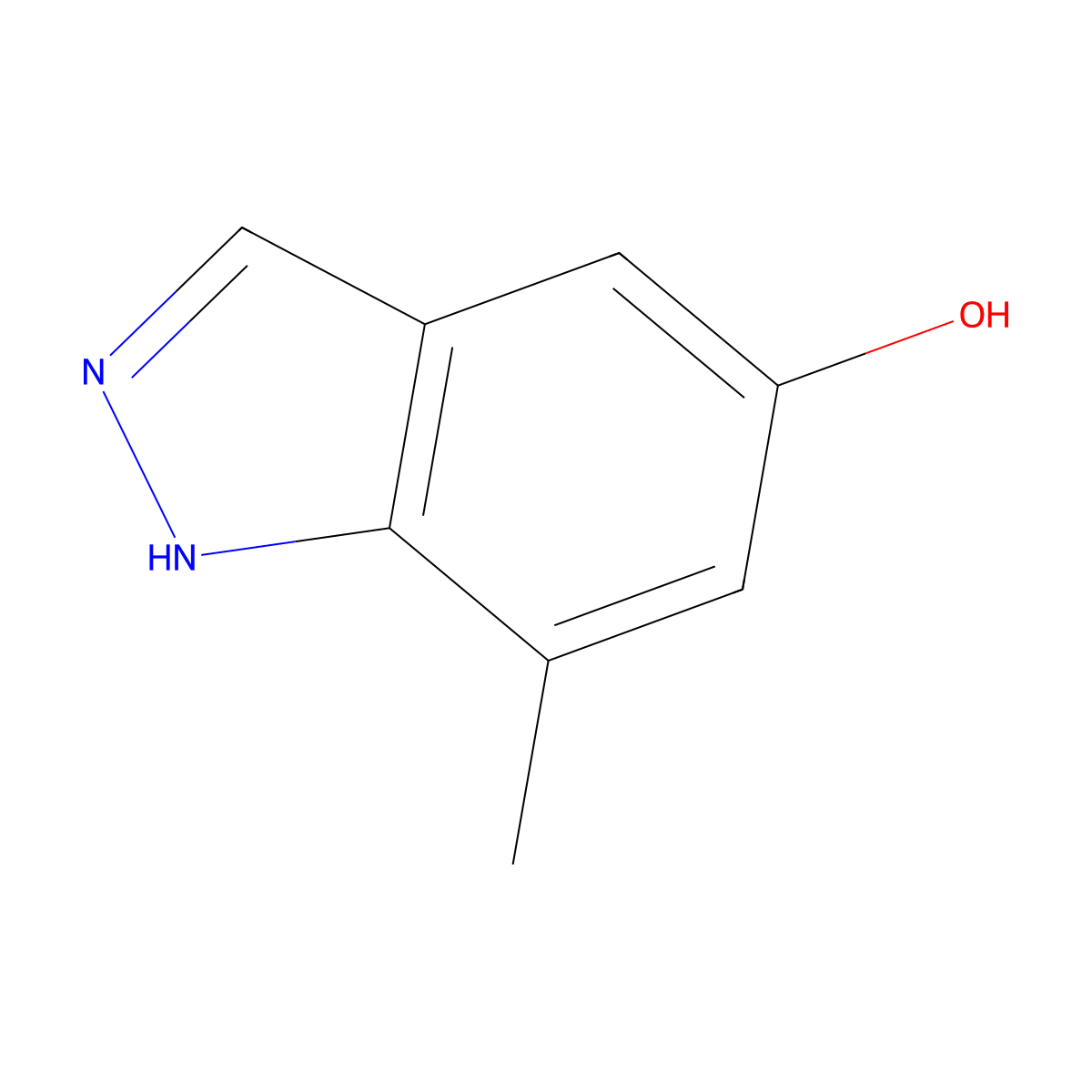 7-Methyl-1H-indazol-5-ol molecular structure, CAS 478841-61-1