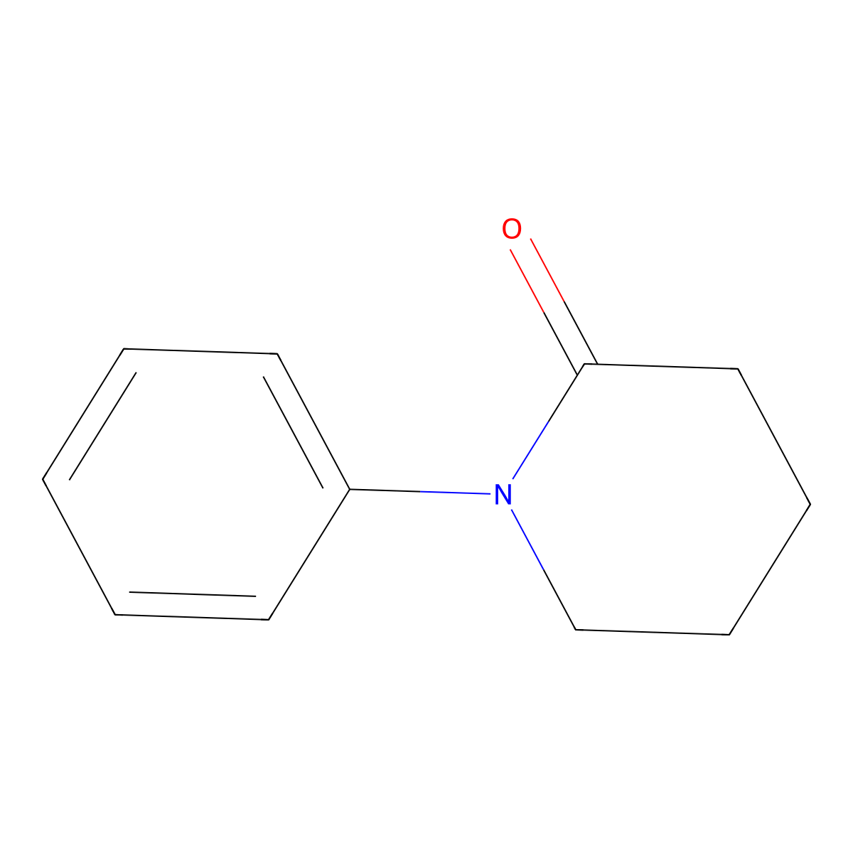 1-Phenylpiperidin-2-one molecular structure, CAS 4789-09-7