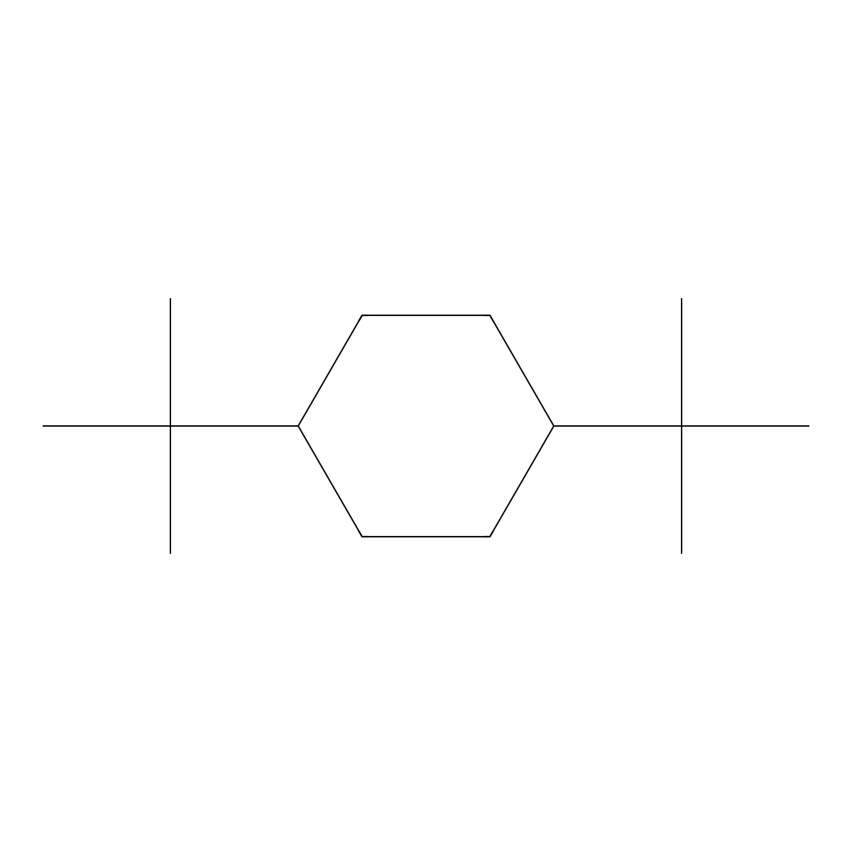 1,4-Di-tert-butylcyclohexane molecular structure, CAS 4789-35-9