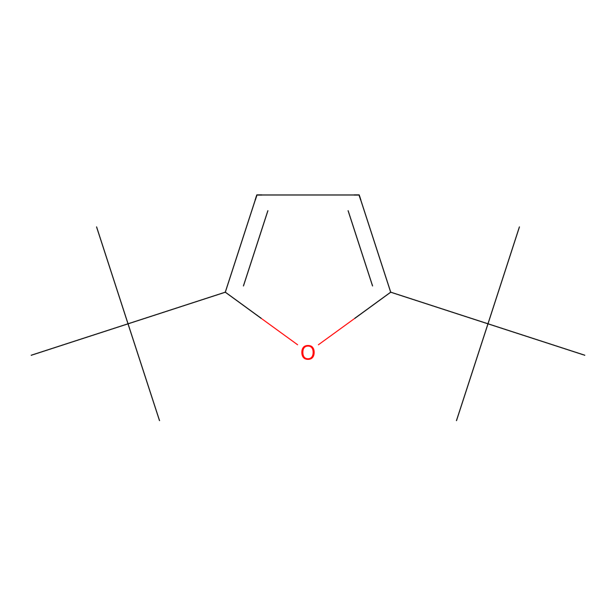 2,5-Di-tert-butylfuran molecular structure, CAS 4789-40-6