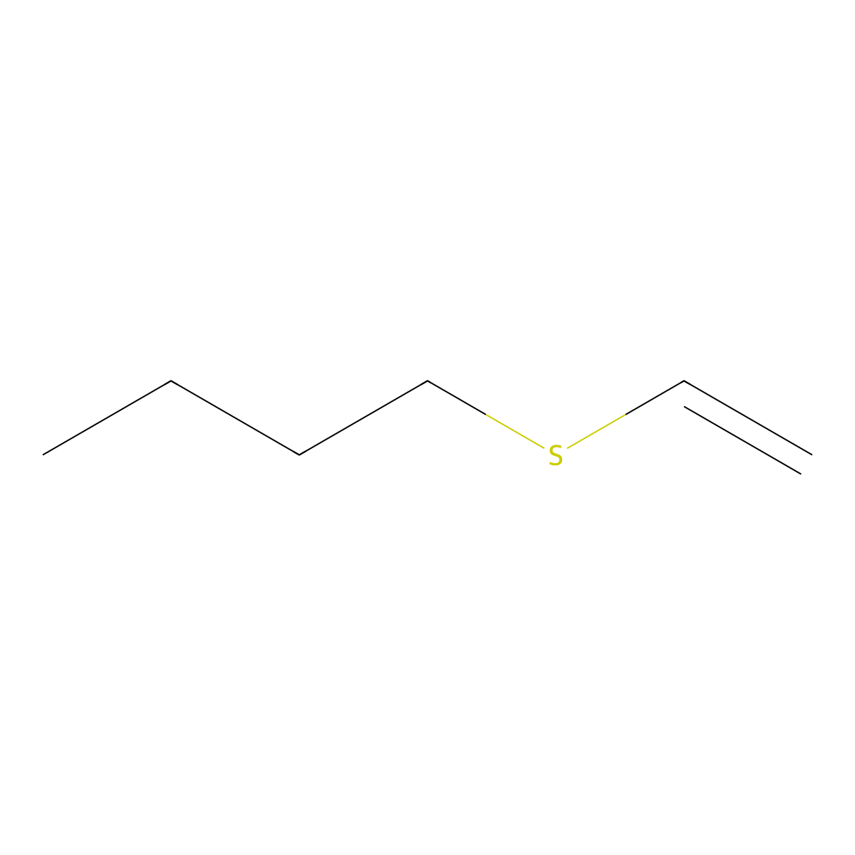 Butane, 1-(ethenylthio)- molecular structure, CAS 4789-70-2