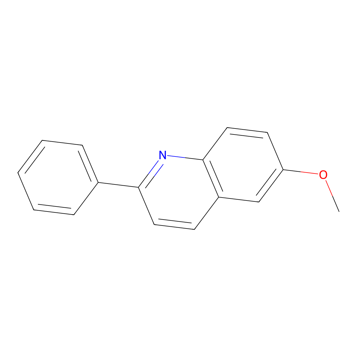 6-Methoxy-2-phenylquinoline molecular structure, CAS 4789-73-5