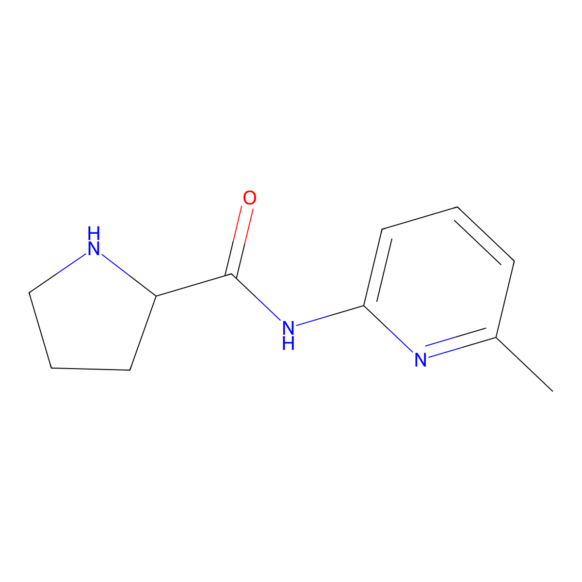 (2S)-N-(6-methylpyridin-2-yl)pyrrolidine-2-carboxamide molecular structure, CAS 478912-51-5