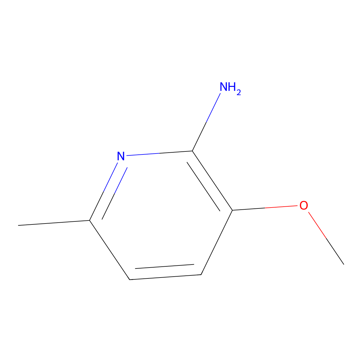 3-Methoxy-6-methylpyridin-2-amine molecular structure, CAS 478913-57-4