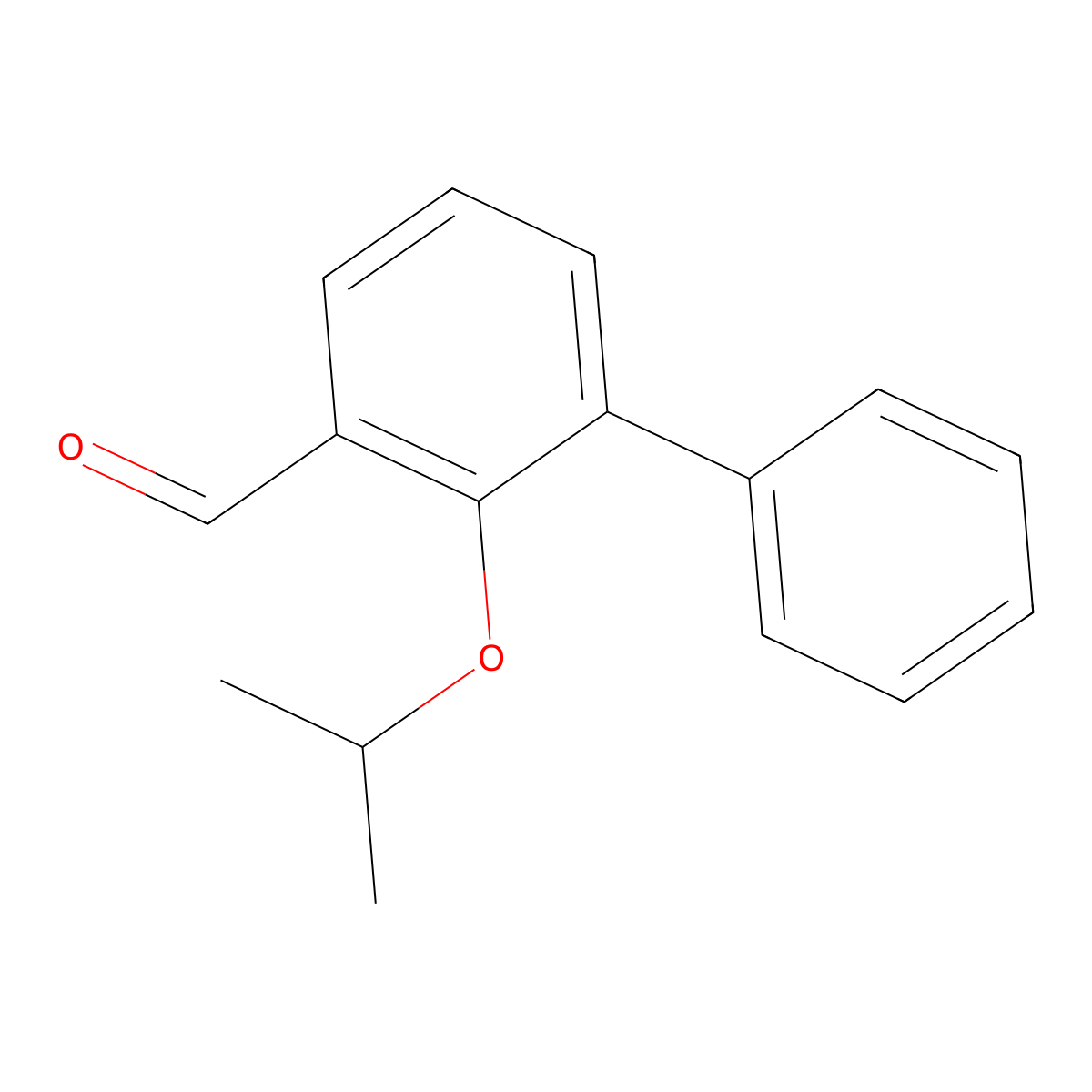 2-Isopropoxy-[1,1'-biphenyl]-3-carbaldehyde molecular structure, CAS 478942-83-5