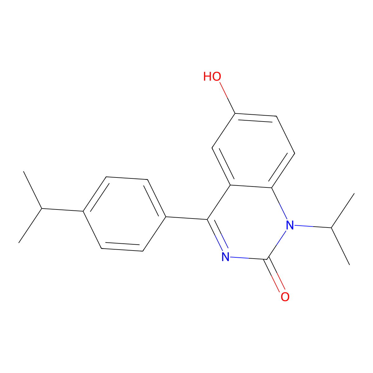 6-Hydroxy-1-isopropyl-4-(4-isopropylphenyl)quinazolin-2(1H)-one molecular structure, CAS 478963-71-2