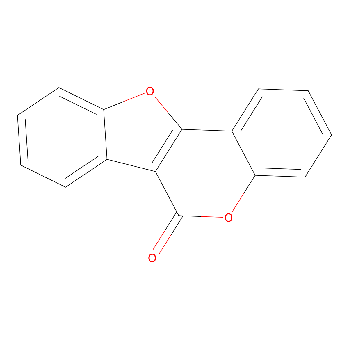 Coumestan molecular structure, CAS 479-12-9