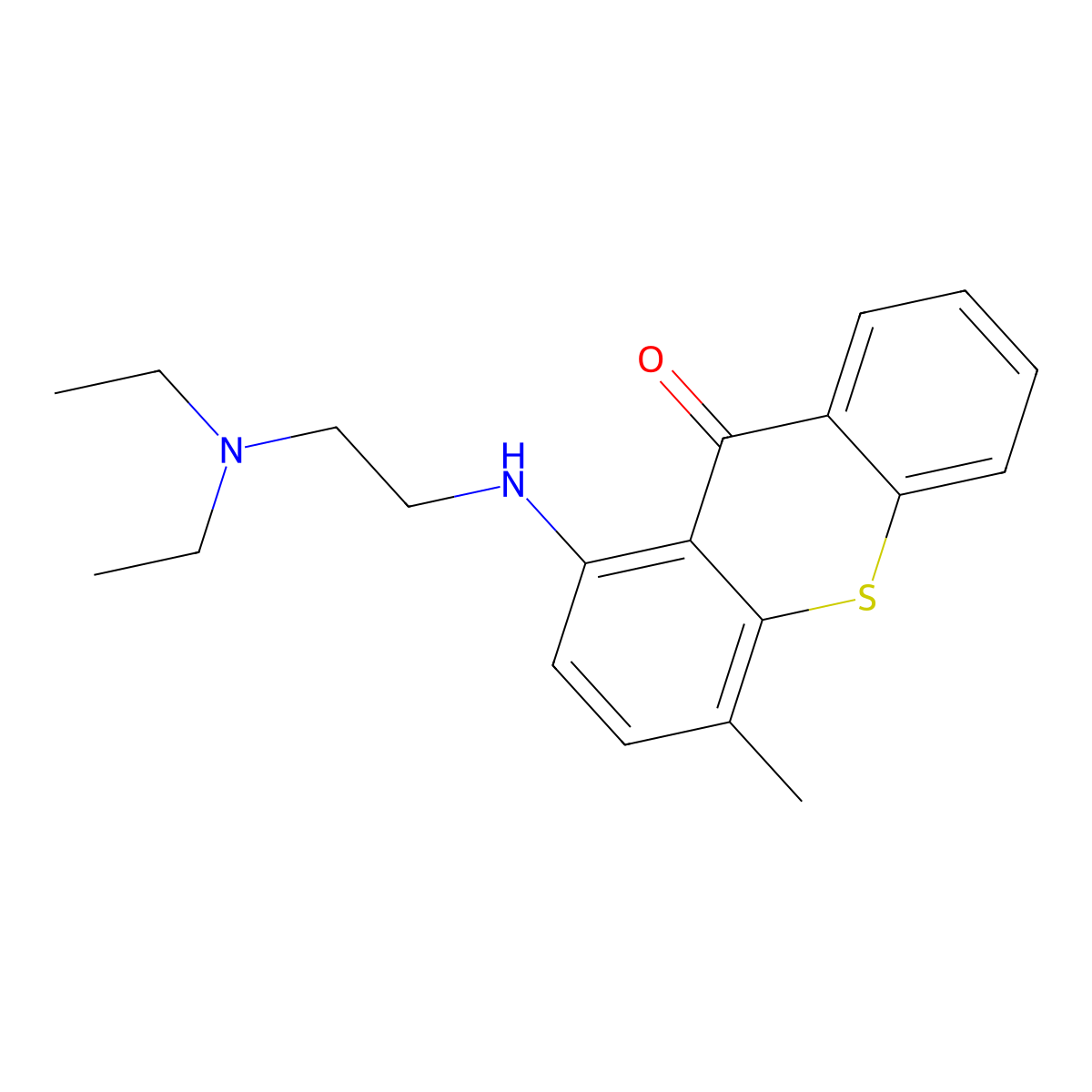 Lucanthone molecular structure, CAS 479-50-5